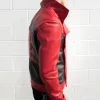 Mens Spider-Man Last Stand Leather Jacket Black & Red