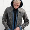 Mens Nightwing Leather Jacket Blue Eagle