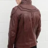 Mens Guardians of The Galaxy Star Lord Leather Jacket