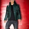 Mens Green Arrow Leather Jacket