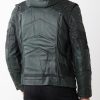 Mens Green Arrow Leather Jacket