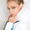 Womens Overwatch Mei-Ling Fur Coat Jacket