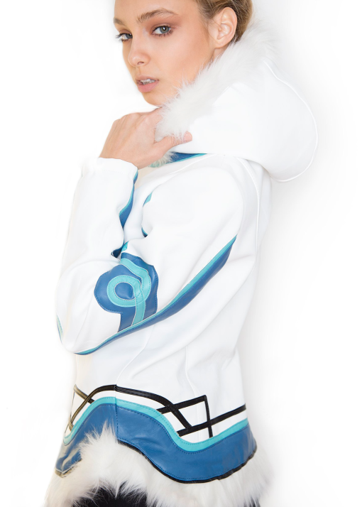 Womens Overwatch Mei-Ling Fur Coat Jacket