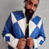 Mens Power Rangers Classic Leather Jacket Blue