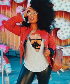 akira good for health bad for education pill leather jacket womens