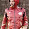 iron man red gold moto leather jacket mens