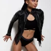 black widow costume leather jacket avengers endgame