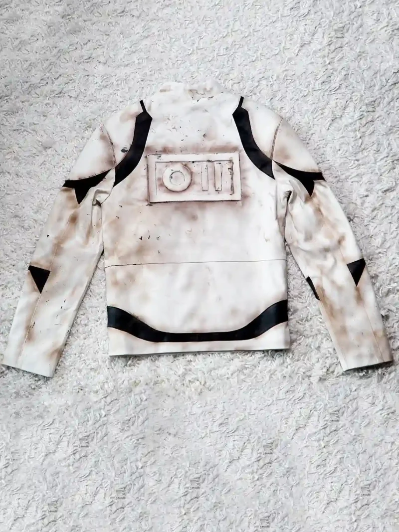 Mens Hand-Painted Sand Trooper Armor Jacket