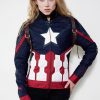 Captain America Peggy Carter Womens jacket costume Jacket Textile Halloween