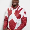 captain canuck red white canada real leather jacket
