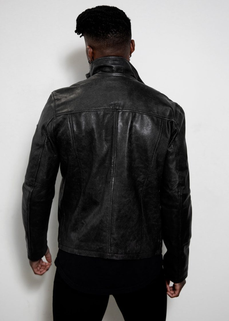 venom carnage leather jacket black real leather