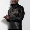 venom black symbiote real leather jacket