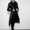 black punisher frank castle classic leather coat
