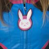 Womens Overwatch DVA Leather Jacket Blue