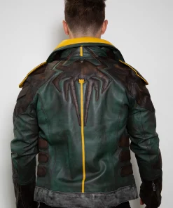 Limited Edition Zane Borderlands 3 Leather Jacket back with spider