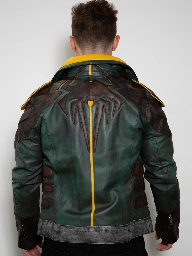 Limited Edition Zane Borderlands 3 Leather Jacket back with spider