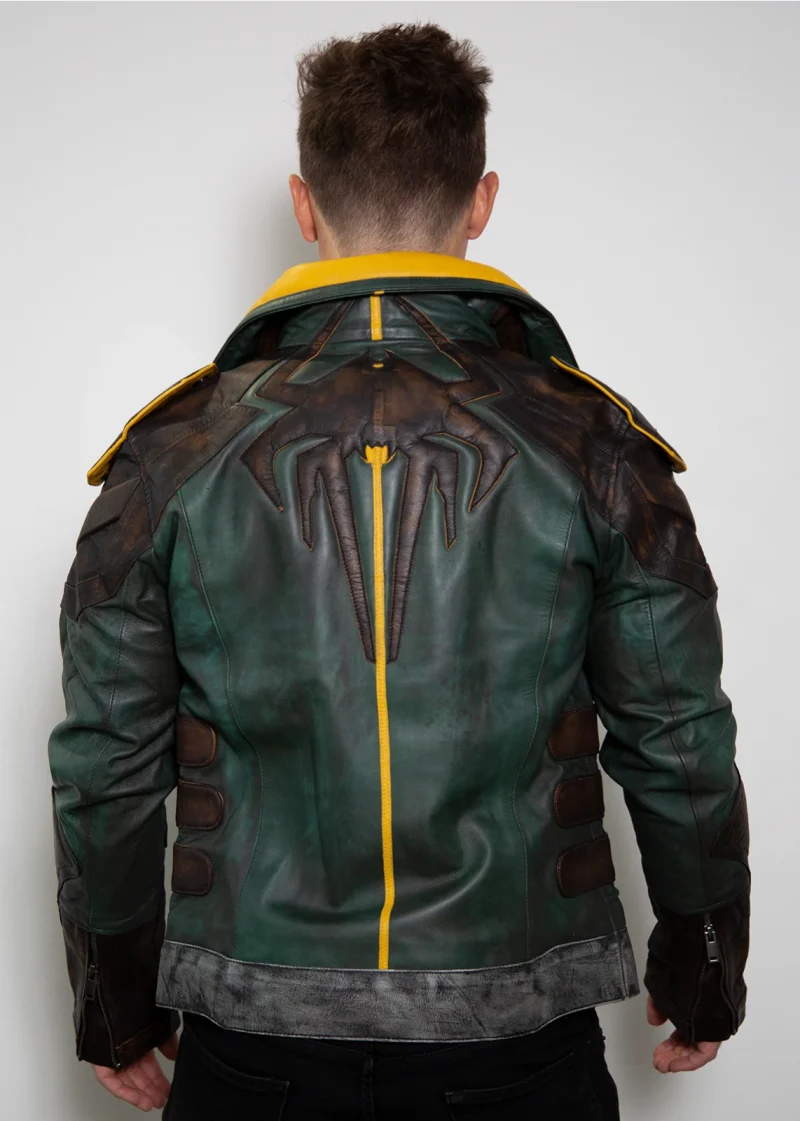 Limited Edition Zane Borderlands 3 Leather Jacket back with spider