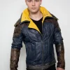 Borderlands 3 Zane Leather Jackets Blue for Mens