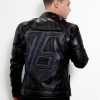 limited edition black soldier 76 leather jacket