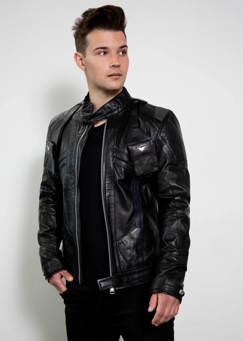 soldier 76 blackout limited edition leather jacket