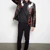 venom vs carnage black and red real leather moto biker jacket  tom hardy