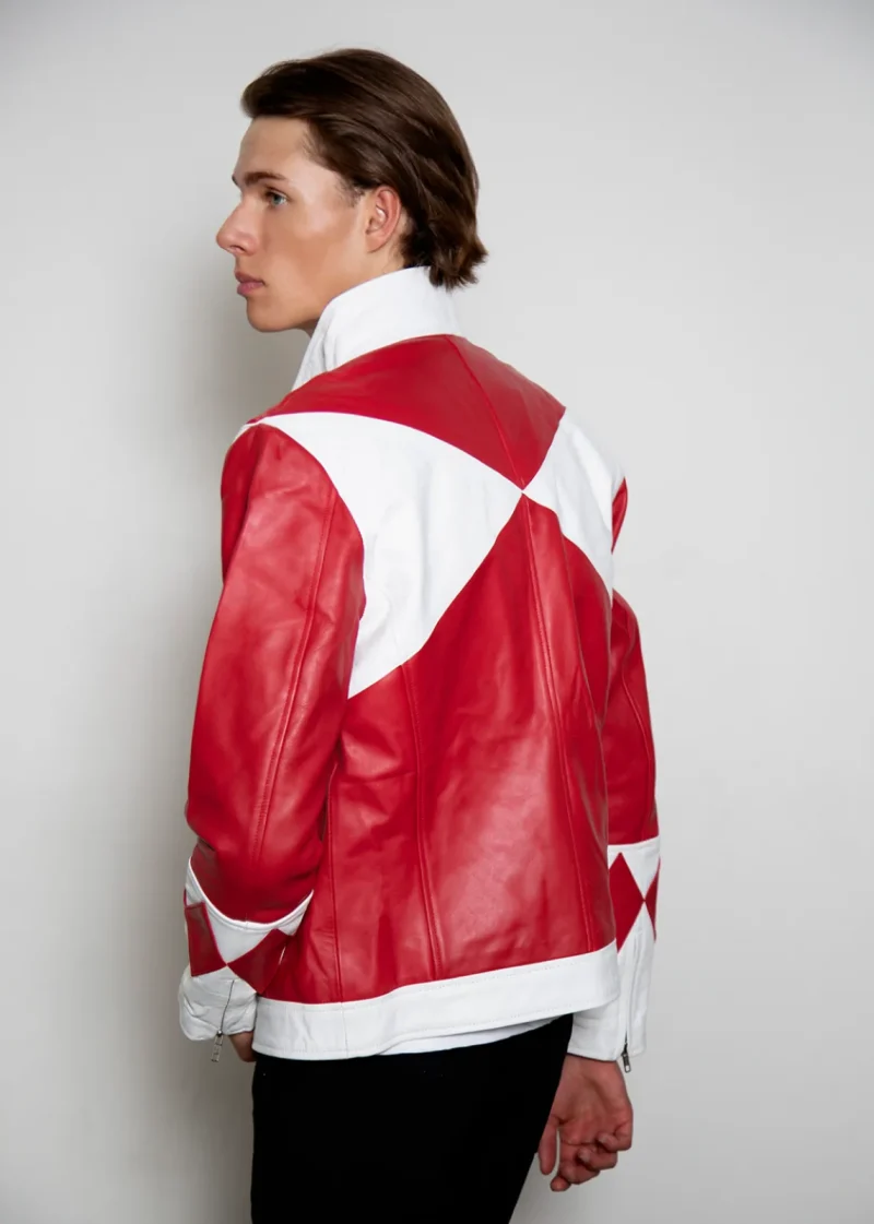 Jason Lee Scott red power ranger leather jacket