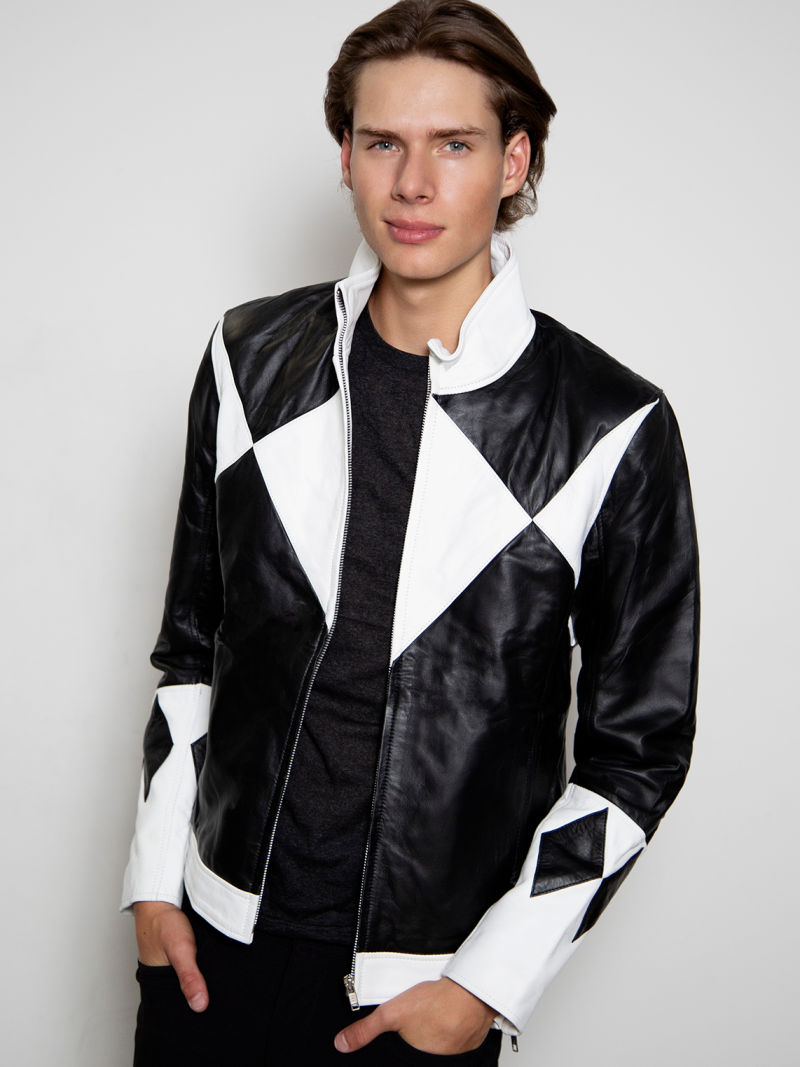 Walter Emanuel Jones power ranger black leather jacket