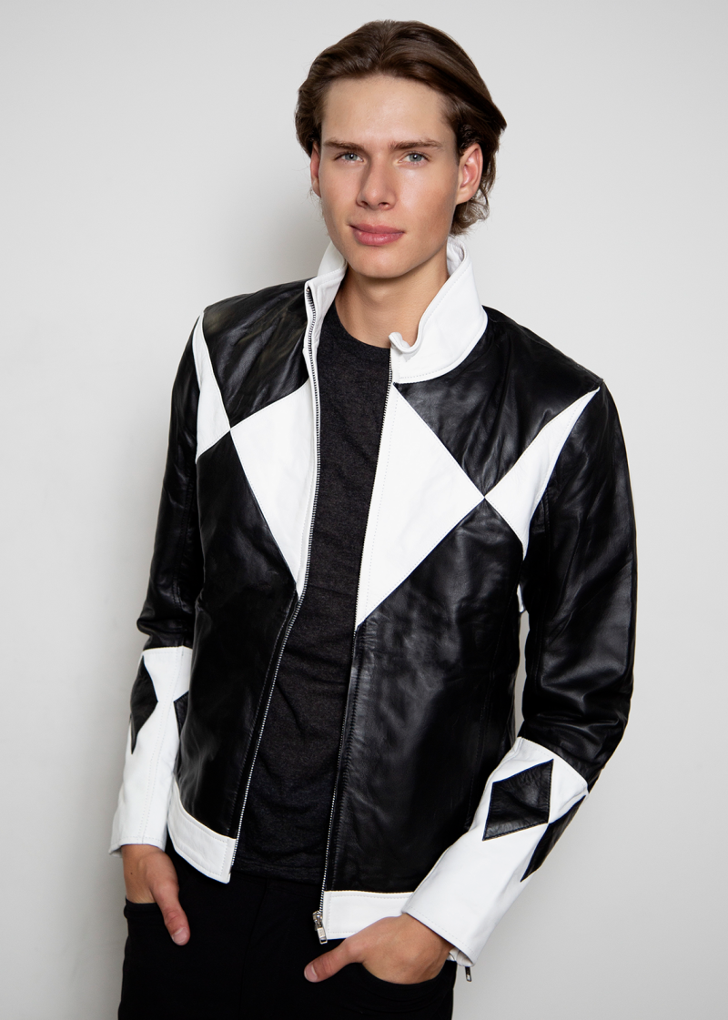 Walter Emanuel Jones power ranger black leather jacket