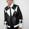 black power ranger Zachary Taylor real leather jacket cosplay