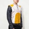 dragon ball super vegeta armor leather jacket mens