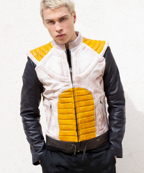 vegeta armor jacket dragon ball leather cosplay