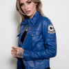 dragon ball super future trunks blue capsule corp leather jacket