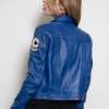 DBZ capsule corp blue leather jacket future trunks cosplay