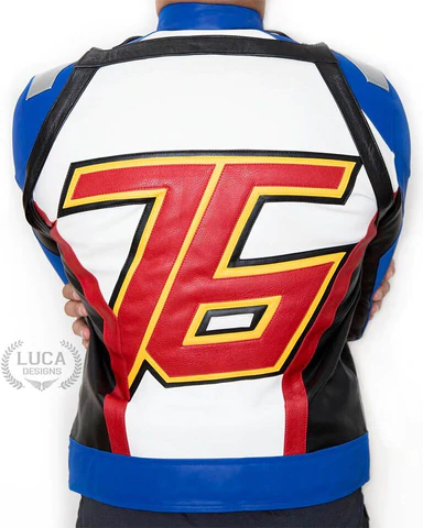 Luca Design Blue Edition Soldier 76 Leather Jacket for Overwatch Fans