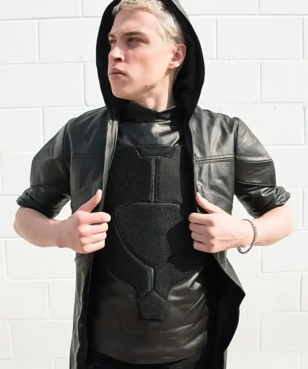 Mens Overwatch Reaper Leather Coat with Vest