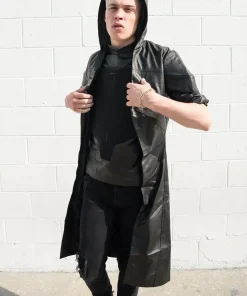 Mens Overwatch Reaper Leather Coat with Vest