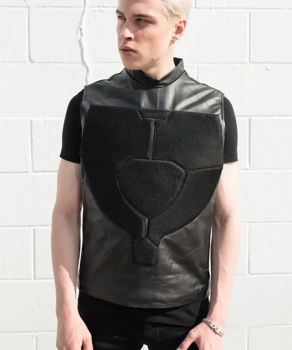 Mens Overwatch Reaper Leather Coat with Vest