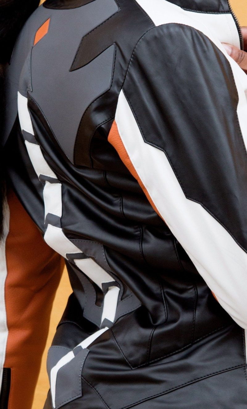 Womens Overwatch Mercy Valkyrie Leather Jacket White