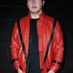 Michael Jackson Red Leather Jacket