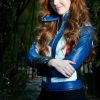 Women-76-Soldier-Leather-Blue-And-White-Jacket-buy
