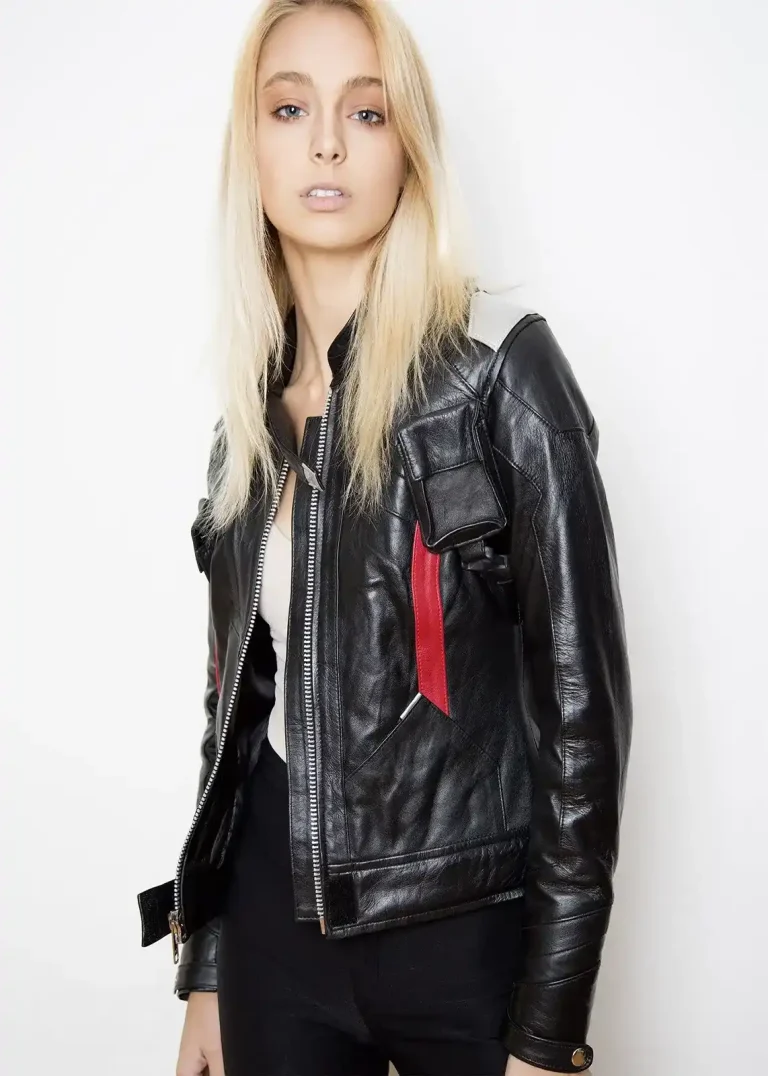 Buy Womens Soldier 76 Leather Jacket Jet Black | LucaJackets