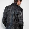 Taylor gray moto leather jacket