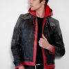 Red Hood Arkham Knight Leather Jacket