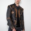Thor Vintage Moto Quilted Leather Jacket