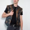 Thor Quilted Leather Jacket without sleeves
