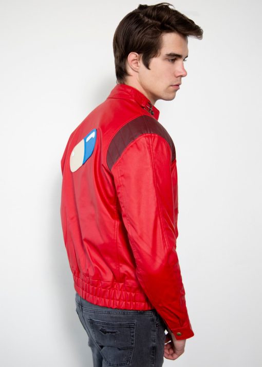 Akira Kaneda Capsule Pill Red Moto Leather Jacket