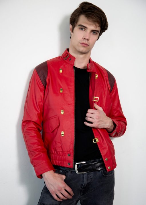Shotaro Kaneda Red Akira Leather Jacket