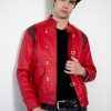 Akira Kaneda Manga Red Biker Leather Jacket