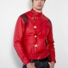 Akira Kaneda Capsule Pill Red Motorcycle Leather Jacket