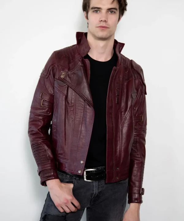 Star Lord Chris Pratt Leather Jacket Galaxy